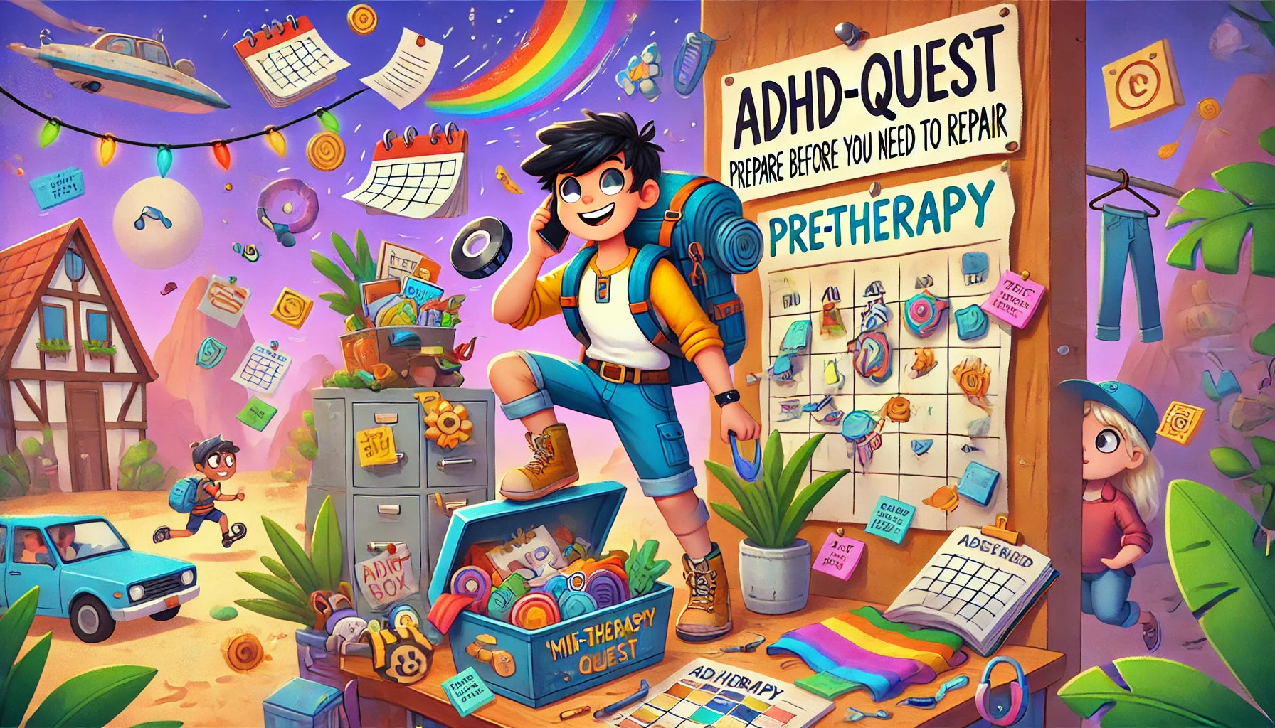 “The Epic ADHD Quest for Glory (and a Clean Desk)”