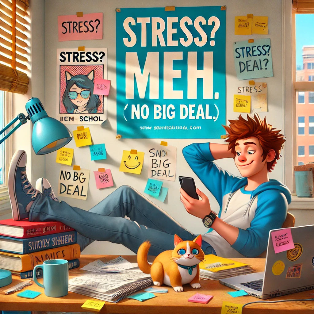 "Stress? Meh, No Biggie: A Totally Chill Guide to Not Freaking Out (Too Much)"